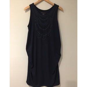 Navy Blue Maternity Dress